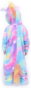 img 1 attached to 🦄 Vibrant Unicorn Pajamas Costume for Halloween – Be the Enchanting Life of the Party!