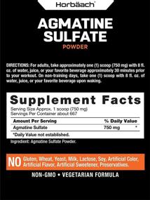 img 3 attached to 💪 Agmatine Sulfate Powder - 500g Size, Unflavored - Pre Workout Supplement, 667 Servings - Horbaach