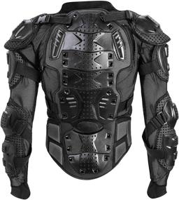 img 2 attached to 🏍️ OHMOTOR Motorbike Protective Armour Chest Back Spine Armor: Essential Gear for Men and Women in Motorcross, Dirt Bike, and Skating