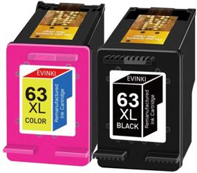img 3 attached to 🖨️ Economical Evinki 63xl Remanufactured Ink Cartridges: Compatible with OfficeJet 3830, Envy 4520, Deskjet 2132 & More!