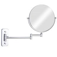 🪞 6-inch double-sided wall mounted makeup mirror with 5x magnification, chrome finish m1407 (6in, 5x) logo