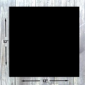 img 4 attached to 📦 Hamilco Cardstock Scrapbook Paper 12x12 in Black Color, 65lb Weight – Pack of 25