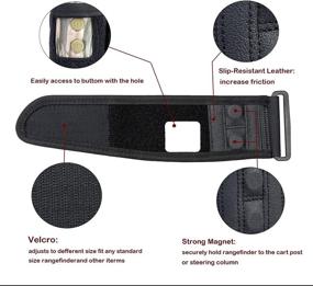 img 2 attached to 🎯 Magnetic Rangefinder Strap: Universal Adjustable Mount for Golf Carts - Attach to Rail or Bar