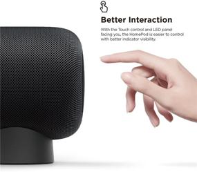 img 3 attached to 🔊 elago HomePod Speaker Stand [Black] – Anti-Slip Pad, Scratch-Free, Enhanced EQ, Improved Control and Indicator Visibility