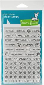 img 1 attached to Lawn Fawn Clear Stamps - Calendar Plan On It (LF1177)