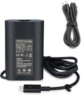 65w usb-c charger for dell latitude 12 13 5179 5285 5289 5290 5295 5590 5300 7569 7490 7480 7400 7370 7390 e7370, 2-in-1 series 7400 7391 7390 5290 ac power adapter cord logo