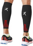 🧦 rymora leg compression sleeve - medium, calf support sleeves for men & women - footless socks for fitness, running, and shin splints logo