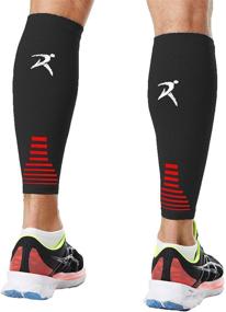 img 4 attached to 🧦 Rymora Leg Compression Sleeve - Medium, Calf Support Sleeves for Men & Women - Footless Socks for Fitness, Running, and Shin Splints