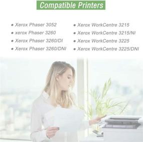 img 1 attached to 🖨️ SINOPRINT Compatible 106r02777 Toner Cartridge for Xerox 3260 106r02777 Black Toner - High Quality and Compatible Toner for Xerox WorkCentre and Phaser Printers (4-Pack)