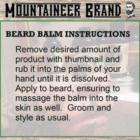 img 1 attached to Mountaineer Band Magic Beard Balm Leave-in Conditioner - Nourishing Ingredients 🏔️ with Natural Oils, Shea Butter, Beeswax - 2-oz Citrus & Spice Scent