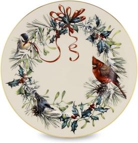 img 4 attached to 🎄 Lenox Winter Greetings Salad Plates: Exquisite Holiday Tableware for Festive Feasts