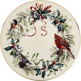 img 1 attached to 🎄 Lenox Winter Greetings Salad Plates: Exquisite Holiday Tableware for Festive Feasts