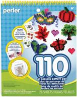 🎨 perler beads pattern pad - all seasons edition, with 28 pages logo