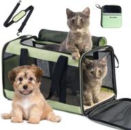 🐱 phoenix kiss large cat carrier for 2 cats - spacious & portable cat bag - collapsible dog carrier - top loading design - airline approved logo