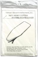 🔥 повысьте качество глажения с помощью чехла для гладильной доски golden hands стандартного размера 54 дюйма. логотип