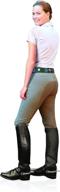 👖 ovation women's secret euroweave dx front zip full seat breeches - enhanced seo логотип