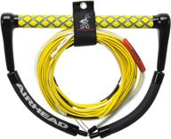 🟡 tangle-free airhead wakeboard rope: vibrant electric yellow, universal size logo