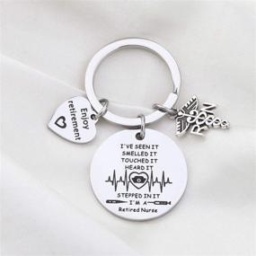 img 2 attached to 🎉 WSNANG Nursing Keychain: Perfect Retirement Gift for Retired Nurses RN NP LVN LPN BSN - Celebrate and Enjoy Retirement!