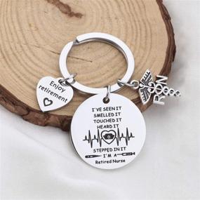 img 1 attached to 🎉 WSNANG Nursing Keychain: Perfect Retirement Gift for Retired Nurses RN NP LVN LPN BSN - Celebrate and Enjoy Retirement!