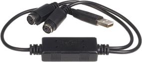 img 3 attached to 🔌 StarTech.com USB to PS/2 Adapter for Keyboard and Mouse - Effortlessly Connect USB Devices to PS/2 Ports - USBPS2PC, Black