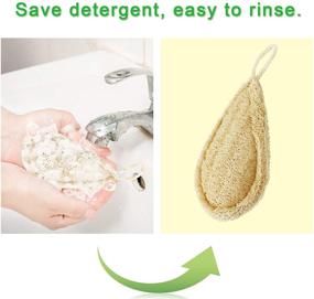 img 1 attached to 6PCS Eco-Friendly Natural Dish Sponges by LIANGKEN - Non-Scratch Reusable Dish 🌿 Scrubber crafted from 100% Plant-Based Fibers, Biodegradable & Zero Waste, Ideal for Kitchen