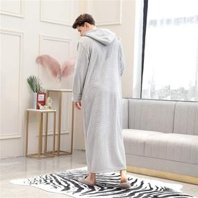 img 3 attached to BIFINI Adult Fleece Nightgown Pajamas Men's Clothing