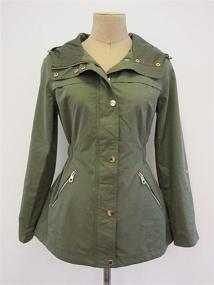 img 2 attached to GUESS Womens Ladies Sleeve Anorak Women's Clothing in Coats, Jackets & Vests