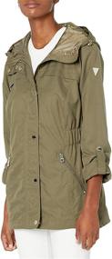 img 3 attached to GUESS Womens Ladies Sleeve Anorak Women's Clothing in Coats, Jackets & Vests