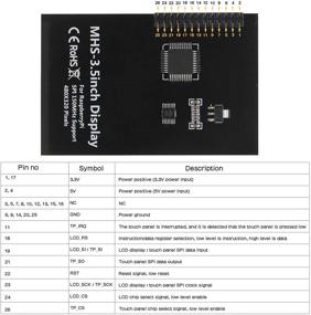 img 1 attached to 🖥️ Geekworm Raspberry Pi 4 Model B 3.5-дюймовый сенсорный экран с корпусом из ABS и комплектом радиаторов - 480x320 пикселей, макс. 50 FPS TFT сенсорный ЖК-монитор для систем Raspbian, Ubuntu, Kali, Retropie