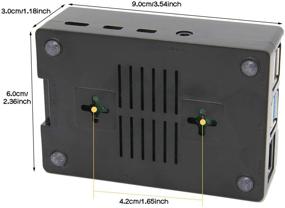 img 2 attached to 🖥️ Geekworm Raspberry Pi 4 Model B 3.5-дюймовый сенсорный экран с корпусом из ABS и комплектом радиаторов - 480x320 пикселей, макс. 50 FPS TFT сенсорный ЖК-монитор для систем Raspbian, Ubuntu, Kali, Retropie