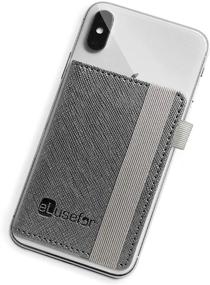 img 4 attached to Stick-On Phone Wallet For Back Of IPhone Or Android Case Cell Phones & Accessories