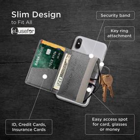 img 3 attached to Stick-On Phone Wallet For Back Of IPhone Or Android Case Cell Phones & Accessories