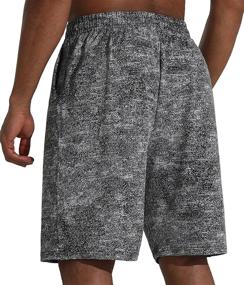 img 2 attached to Men's Lounge Shorts with Deep Pockets - Loose-fit Jersey Shorts for Running, Workout, Training, and Basketball by THE GYM PEOPLE