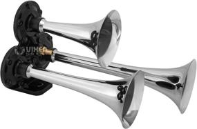 img 3 attached to Upgrade your vehicle with the Vixen Horns VXH2411C Triple Trumpet Train Air Horn Kit in Chrome - Complete System with Compressor, Loud 3-Horn Design, 12V