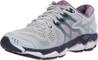 👟 ultimate comfort and support: mizuno women's wave horizon 3 running shoe logo