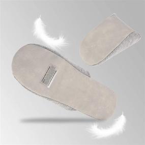 img 1 attached to 🏠 BUXTON Cozy Lightweight Memory Foam Indoor Slippers with Foldable Design & Mesh Bag - Ideal for Women, Men, and Unisex - Perfect for Home, Travel, Spa, and Hotel