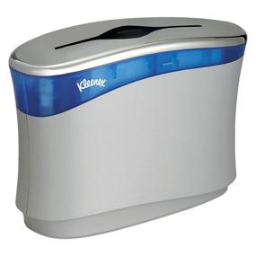 img 4 attached to Kleenex Reveal Countertop System Dispenser (51904) - Soft Grey - Compatible with Kleenex Reveal & Premiere Towels