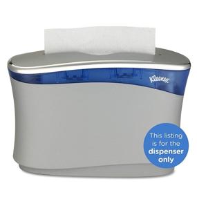 img 3 attached to Kleenex Reveal Countertop System Dispenser (51904) - Soft Grey - Compatible with Kleenex Reveal & Premiere Towels