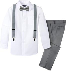 img 4 attached to 👔 Spring Notion 4 Piece Suspenders Set: Perfect Boys' Accessory for an Adjustable and Stylish Look