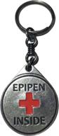 epipen inside medical alert keyring logo