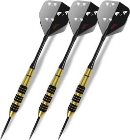 img 4 attached to 🎯 Mayfan Professional Metal Steel Needle Tip Darts Set - 3 Pack, 21g Brass Barrels, Aluminum Shafts, + 3 Extra Plastic Shafts