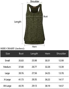 img 1 attached to 👚 Comfortable & Stylish: Miusey Womens Sleeveless Round Neck Loose Fit Racerback Yoga Tank Top"