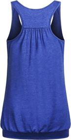 img 2 attached to 👚 Comfortable & Stylish: Miusey Womens Sleeveless Round Neck Loose Fit Racerback Yoga Tank Top"