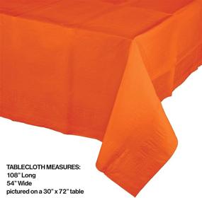 img 1 attached to Creative Converting Sunkissed Orange Tablecloths