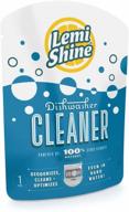 🍋 lemi shine natural dishwasher cleaner: citric acid powered deodorizer with fresh lemon scent (1 count) logo