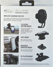 img 1 attached to 📲 Verizon Wireless Charging Car Mount: Auto-Clamping Qi Fast Charger for iPhone 11/11 Pro/11 Pro Max/Xs MAX/XS/XR/X/8/8+ and Samsung S10/S10+/S9/S9+/S8/S8+