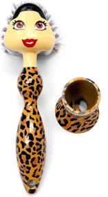 img 1 attached to 🍽️ Every Day Gourmet Lady Dish Brush, Medium, Leopard - Effortlessly Clean and Add Style to Your Kitchen