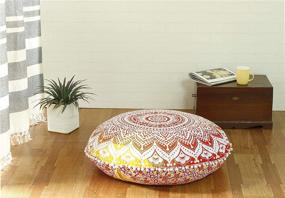 img 2 attached to Large Round Mandala Hippie Pillow Bedding