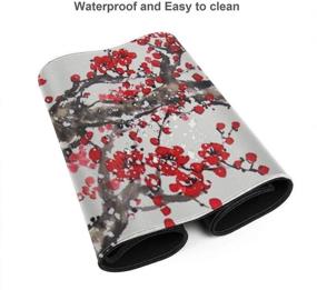 img 2 attached to 🌸 Large Cherry Blossom Tree Mouse Pad: Extended Keyboard Mat for Gamers and Computer users