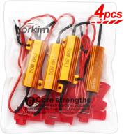 yorkim led load resistors - fix hyper flash, blink & error - 50w 6ohm - pack of 4 logo